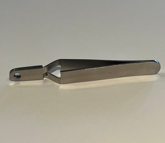 Cross Tweezer Ball Holder for Belly Bar Tops and More (5mm+ Balls)