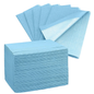 Dry Back Bib 2 Ply Paper/1Ply Poly 13x18" Blue 100 Pack