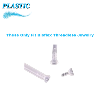 Plastic 3mm Prong Gem for BioFlex (Top Only)
