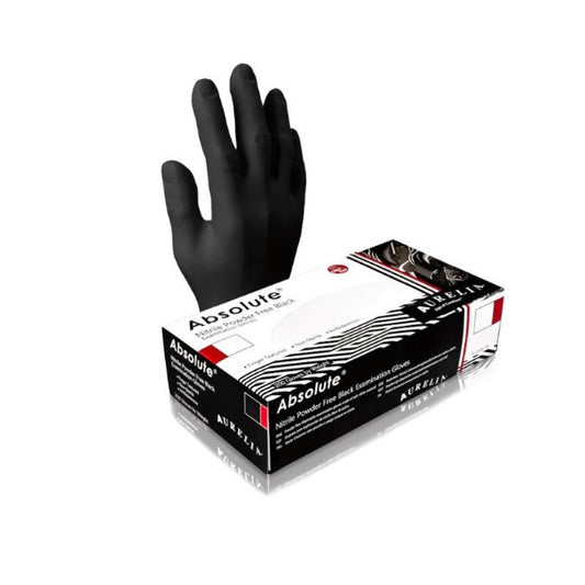 Black Absolute Nitrile Gloves 100/Box