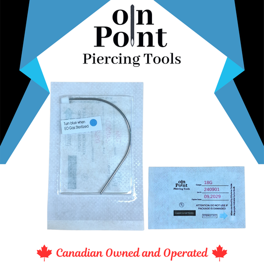 On Point Single Pre-Sterilized Curved Needle - $.99 each
