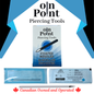 On Point Pre-Sterilized Straight 1.5" (38mm) Piercing Needles - 100/Box