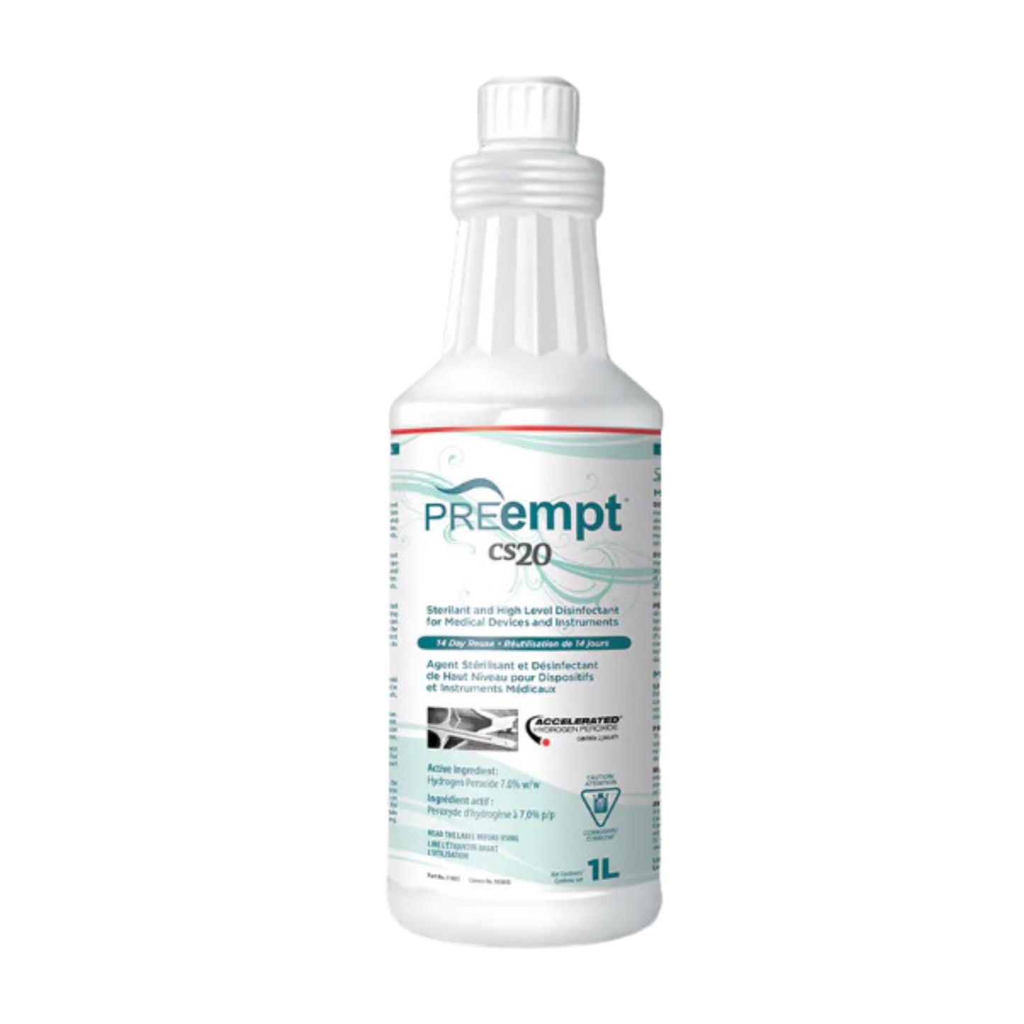 Accel PREempt CS20 Sterilant & High Level Disinfectant - 1L (EXP June 18 2026)