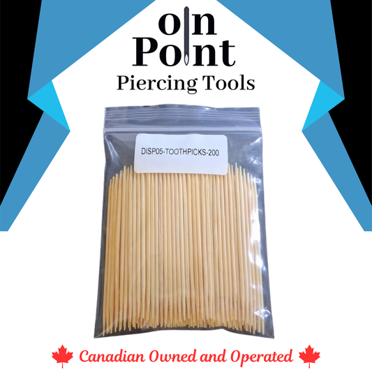 On Point Bamboo Toothpicks for Marking 200 Pack