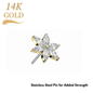 PNCP NP 14KT FLOWER CZ