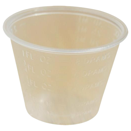 Poly 30ml Medicine Cups - 100 Pack