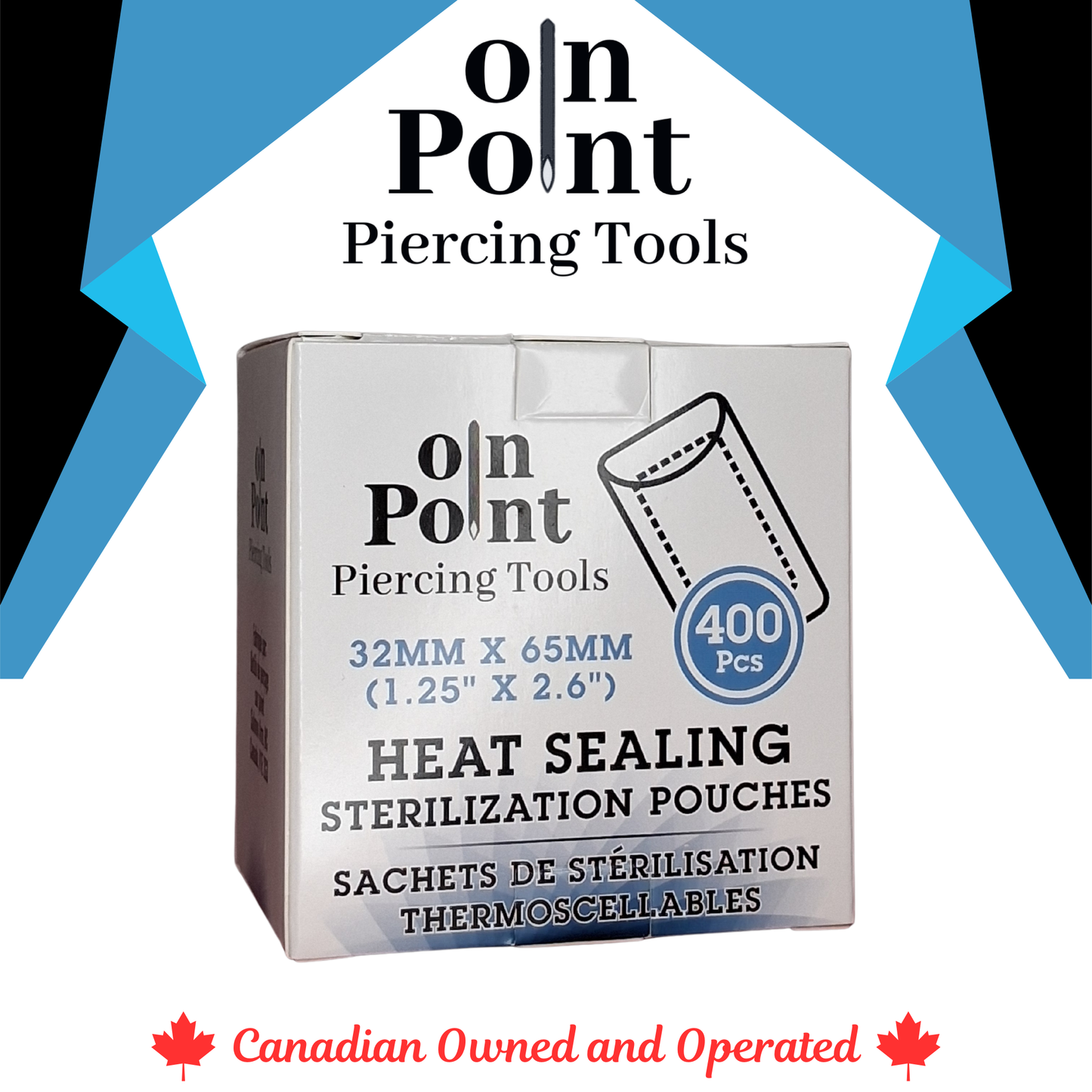 DP-Open Seal Autoclave Pouches XS Jewelry Size 400/PK