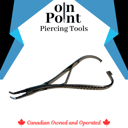 Dermal Anchor Holding Mathieu Pliers