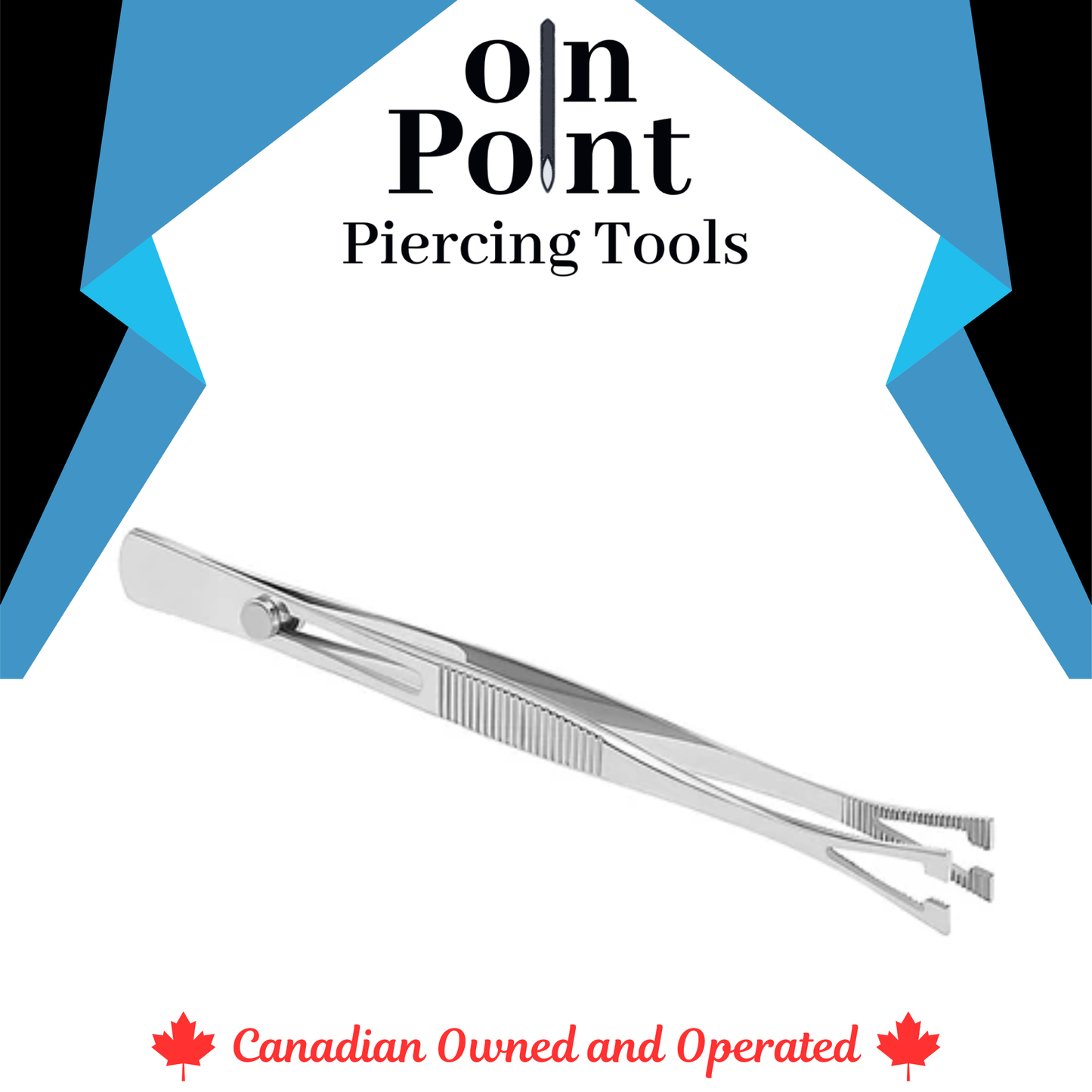 DP-Pennington Sponge Slotted Tweezers with Lock