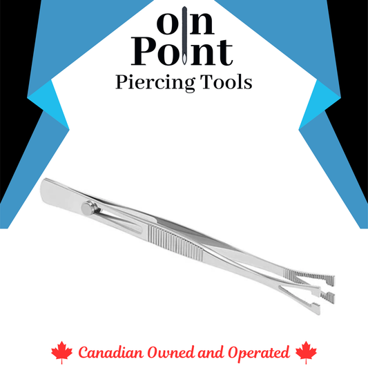 DP-Pennington Sponge Slotted Tweezers with Lock