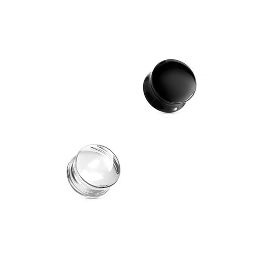 Double Flared Concave Saddle Glass Plugs