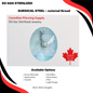 Pre-Sterilized Surgical Steel Externally Threaded Double Gem Belly Banana - (CLEARANCE)
