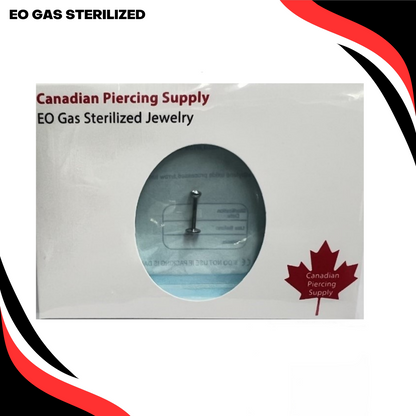 Pre-Sterilized Titanium Threadless Bezel Set Top CZ Labret Combo (2.5mm Base)