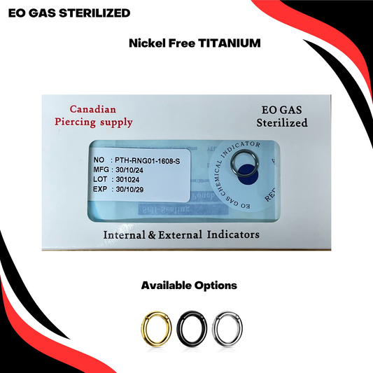 Pre-Sterilized Titanium Hinged Rings