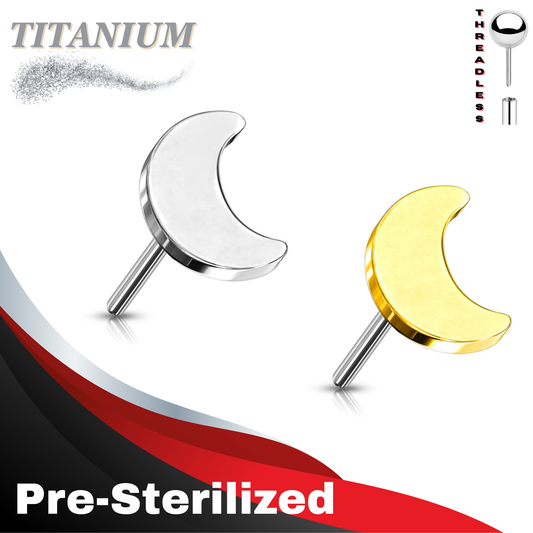 Pre-Sterilized Titanium Threadless 4mm Moon (Top Only)
