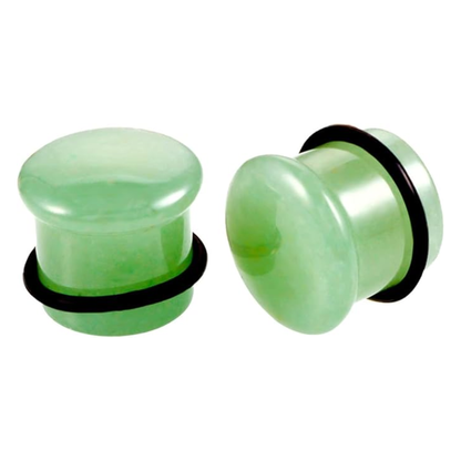 Stone Plug, Single Flare Stone & Semi-Precious w/ O Ring