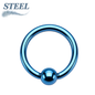 Surgical Steel Captive Bead Ring 18G-14G - Coloured Ion Plating