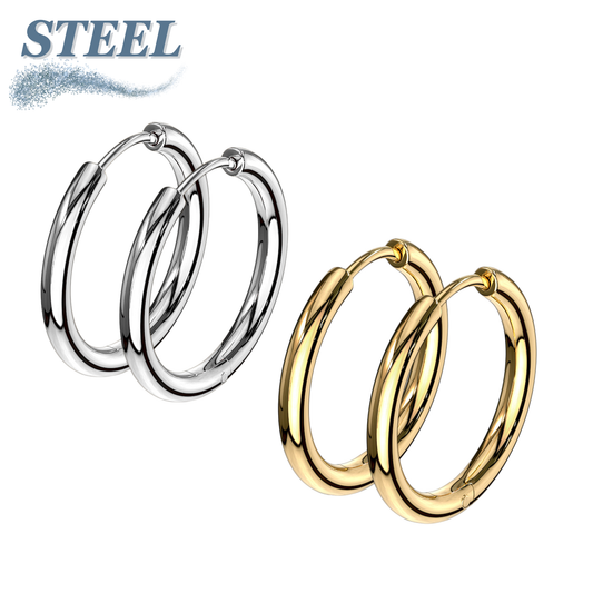 Surgical Steel Hinged Hoop Earrings