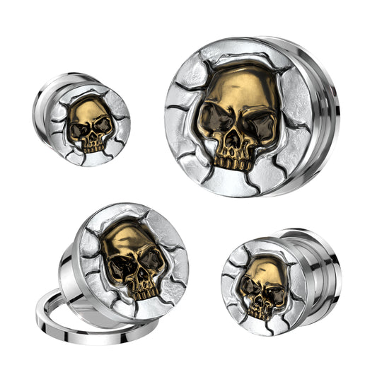 Surgical Steel Bronze Skull Screw Fit Plug (CLEARANCE)