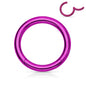 Surgical Steel Hinged Rings  20G & 18G - Coloured