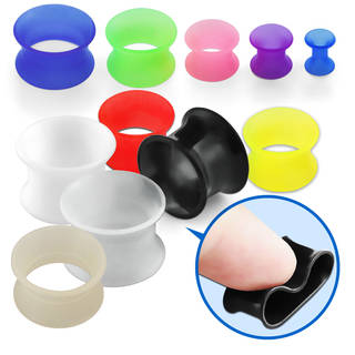Silicone Double Flared Thin Skin Tunnel