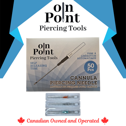 DP-Self Releasing Pre-Sterilized Cannula Piercing Needle 18G-14G - Box of 50