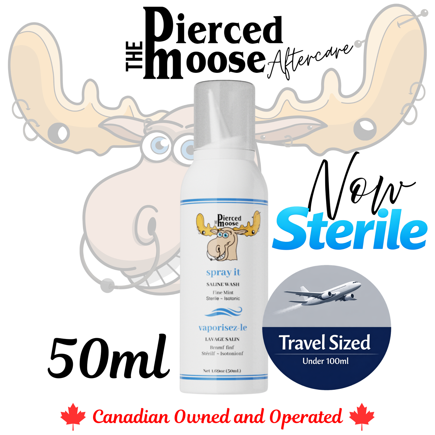 DP-Spray it - Sterile Saline Wash - 50ml (12 Pack)- September Launch