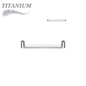 Titanium Internally Threaded Flat Surface Bar (2.5mm Rise)