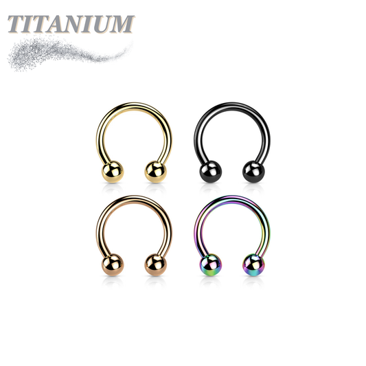 Colored Titanium Horseshoes External Thread
