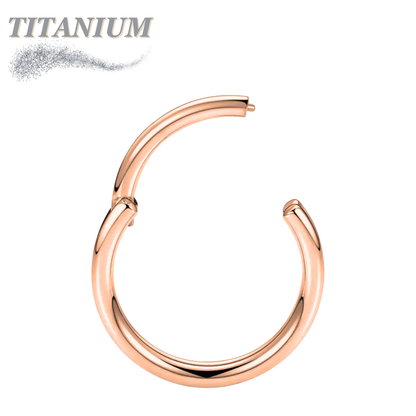 Titanium Hinged Rings 20G and 18G - Coloured
