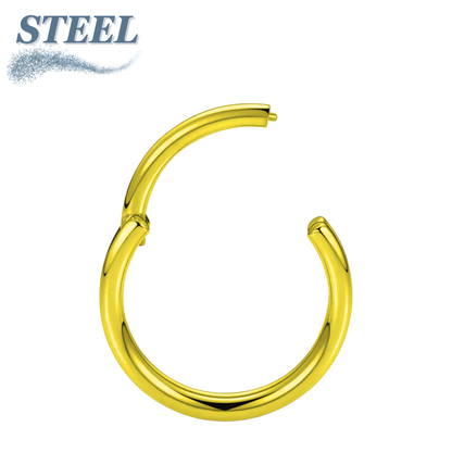 Surgical Steel Hinged Rings 14G-4G -Coloured