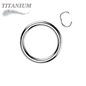 Titanium Hinged Rings w/ Halfway Breakpoint