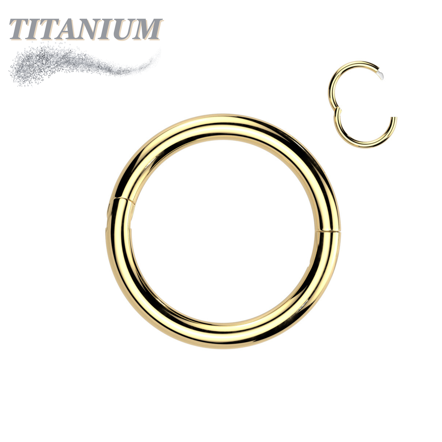 Titanium Hinged Rings w/ Halfway Breakpoint