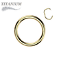 Titanium Hinged Rings w/ Halfway Breakpoint