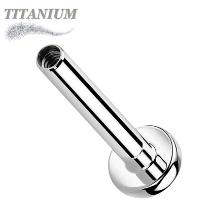 Titanium Internally Threaded Labret (Post Only) 4mm Base