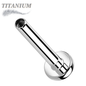 Titanium Internally Threaded Labret (Post Only) 4mm Base