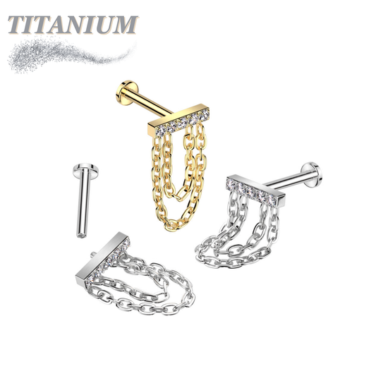 Titanium Hidden Helix CNC Bar with Double Chain