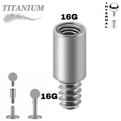Titanium Internally Threaded Post Extension (Post Only)