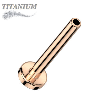 Titanium Threadless Flat Back Labret (Post Only)  2.5mm Base