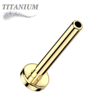 Titanium Threadless Flat Back Labret (Post Only) 4mm Base