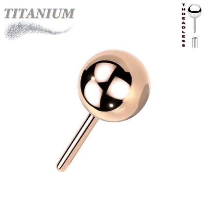 Titanium Threadless Ball (Top Only)