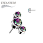 Lovisa - Pre-Sterilized Titanium Threadless 3 Curve Bezel Set (Top Only)