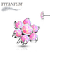 Titanium Threadless Flower (Top Only)