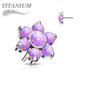 Titanium Threadless Flower (Top Only)