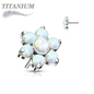Titanium Threadless Flower (Top Only)