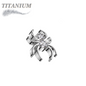 Titanium Internal Thread CZ Spider (Top Only)