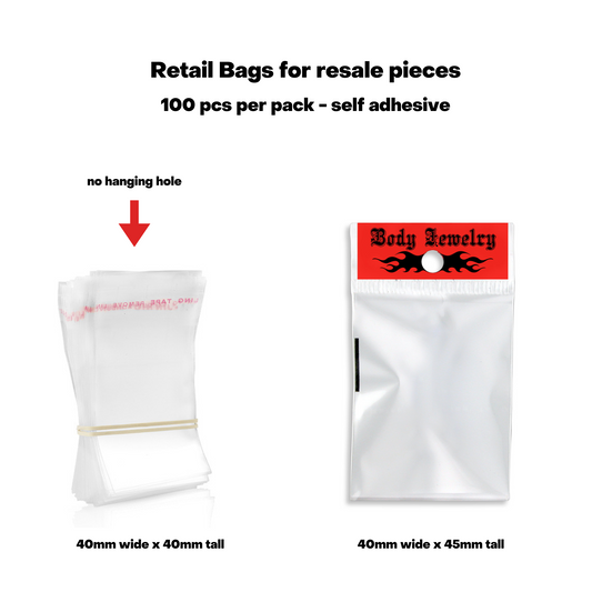 Retail Jewelry Bags - 100PK