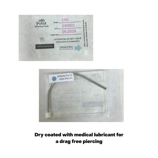 On Point Single Pre-Sterilized Curved Needle - $.99 each