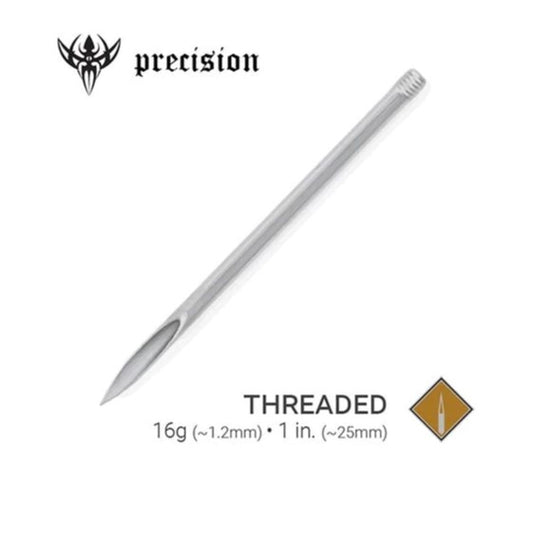 Single Pre-Sterilized Precision Threaded 1" Piercing Needles