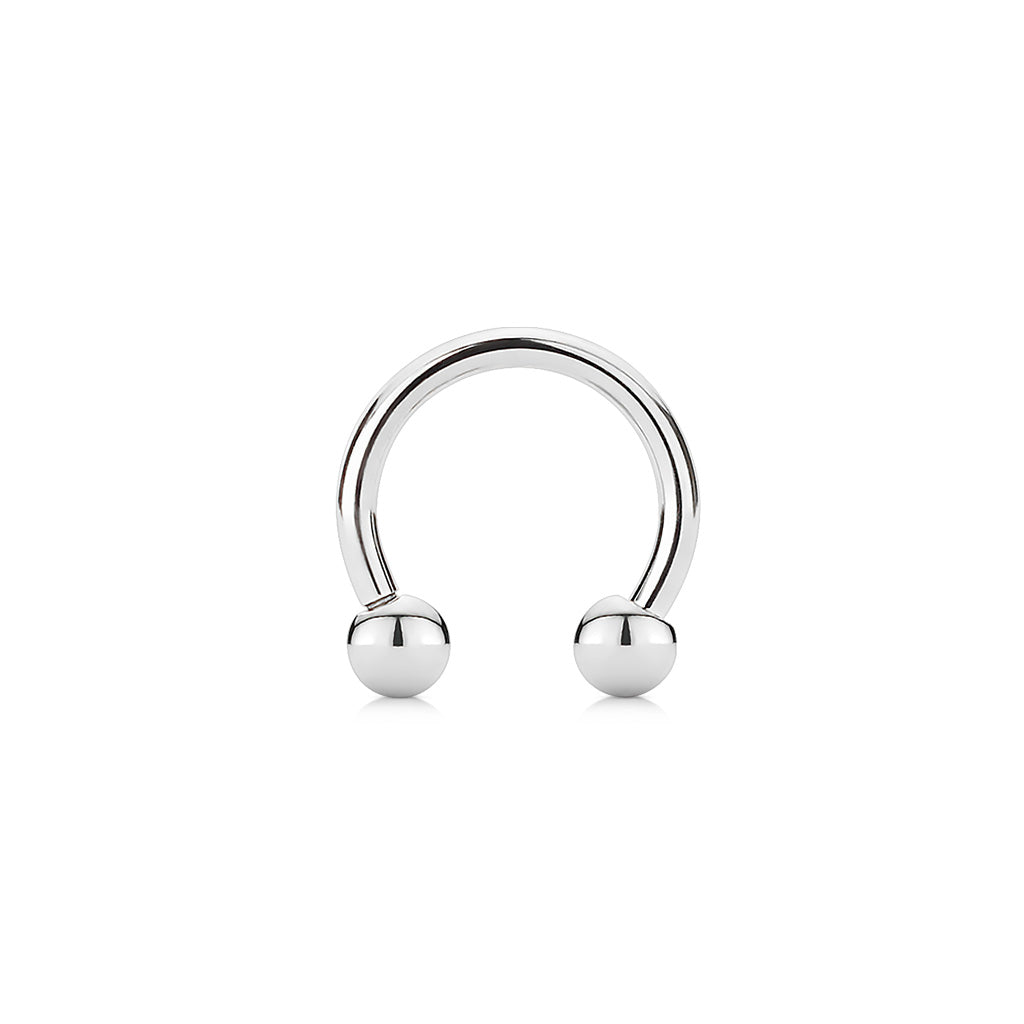 Surgical Steel Externally Threaded Horseshoe